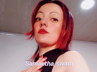 Samantha_swam